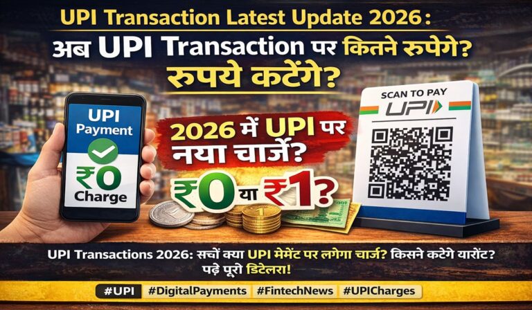 UPI Transaction Latest Update 2026: अब UPI Transaction पर कितने रुपये कटेंगे?